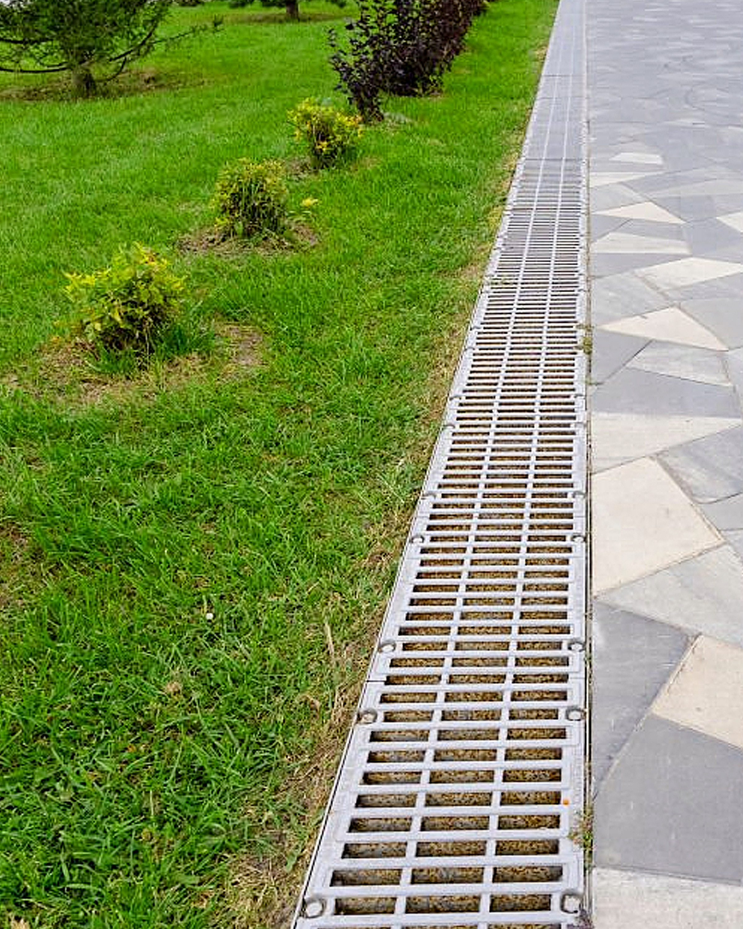 drain system in the yard