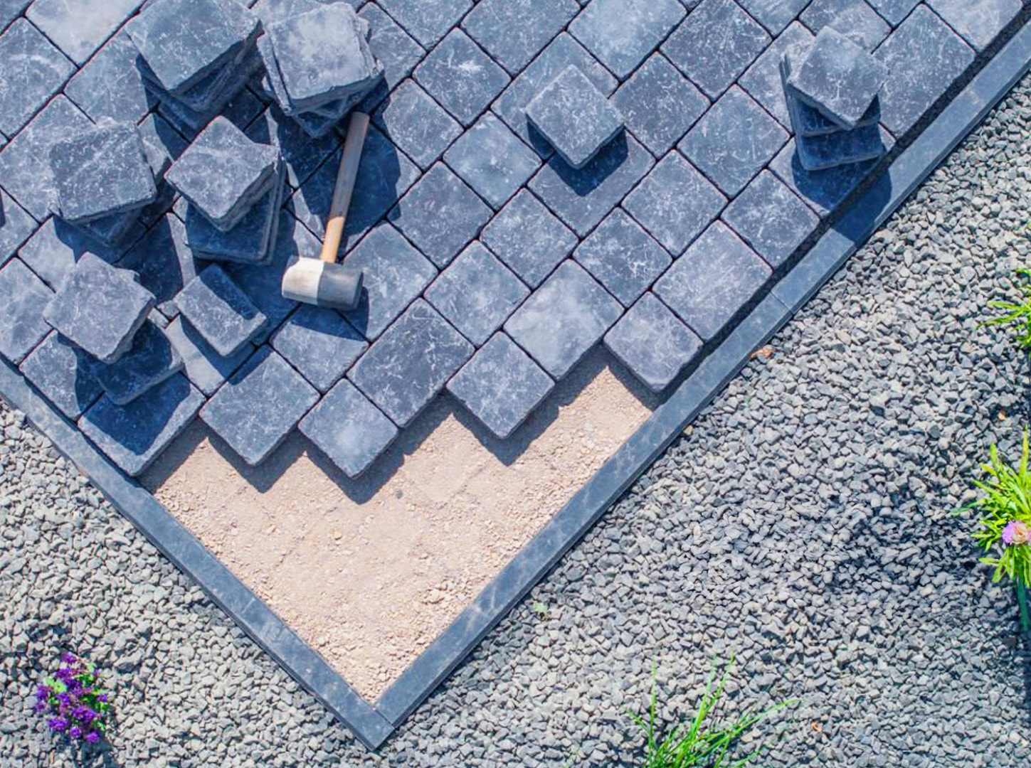 stone work in process